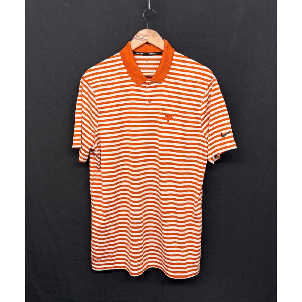 Mens Nike Dri Fit UT Longhorns Polo Sz XLARGE NIKE GOLF University of Texas PGA
